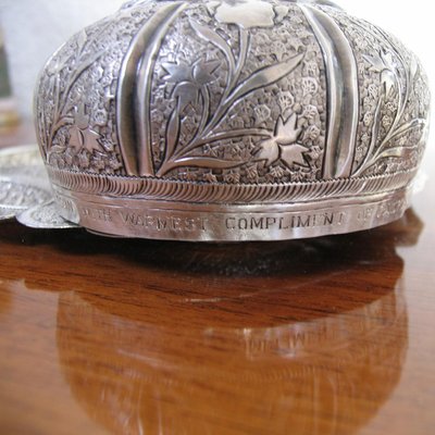 Mid-Century Oriental SIlver Plate-YGE-590313