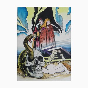 Mid-Century Original Painting Horror Comic L'Esorcista, 1970-ARU-825655