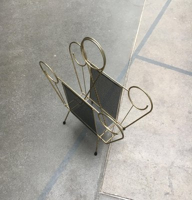 Mid-Century Ornamental Magazine Rack-UAH-875575