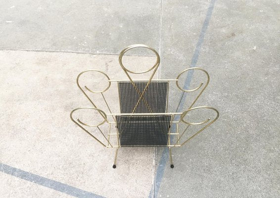 Mid-Century Ornamental Magazine Rack-UAH-875575