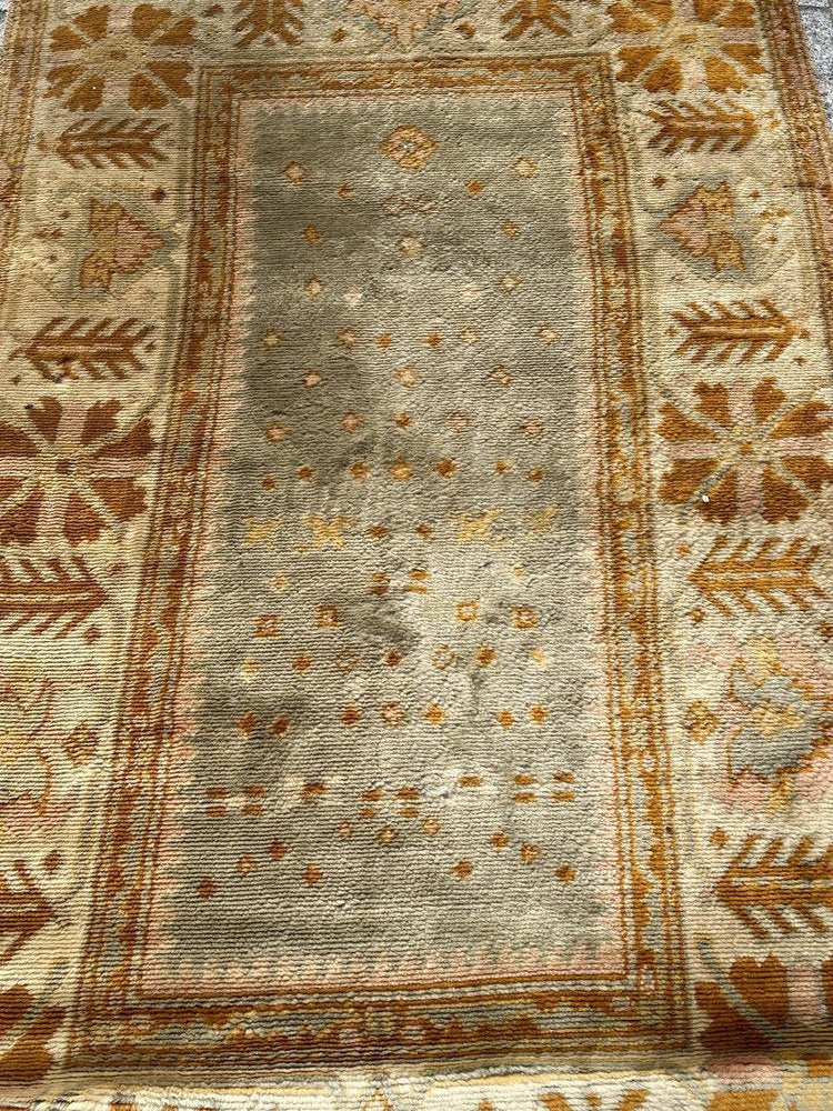 Mid-Century Oushak Rug, 1950s