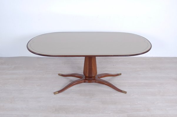 Mid-Century Oval Dining Table in the Style of Paolo Buffa, 1950s-XSG-872550