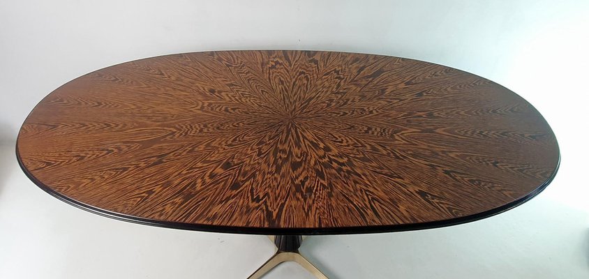 Mid-Century Oval Dining Table, Italy, 1960s-FO-1821426