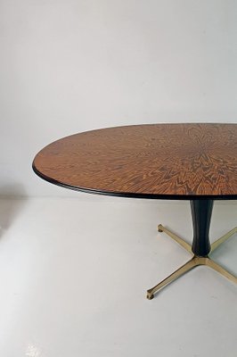 Mid-Century Oval Dining Table, Italy, 1960s-FO-1821426