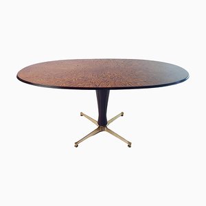 Mid-Century Oval Dining Table, Italy, 1960s-FO-1821426