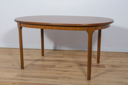 Mid-Century Oval Extendable Teak Dining Table from McIntosh, 1960s