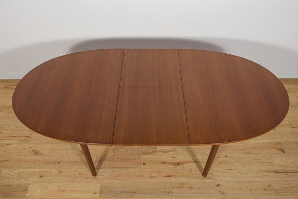 Mid-Century Oval Extendable Teak Dining Table from McIntosh, 1960s-NIT-2029030