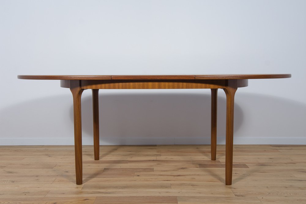 Mid-Century Oval Extendable Teak Dining Table from McIntosh, 1960s-NIT-2029030