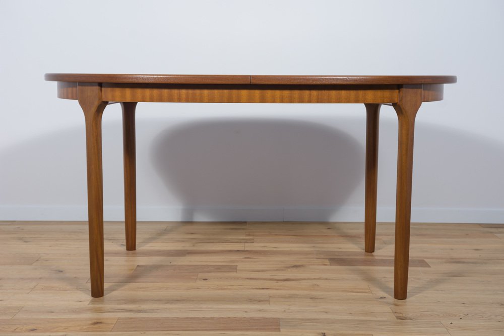 Mid-Century Oval Extendable Teak Dining Table from McIntosh, 1960s-NIT-2029030