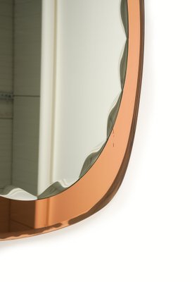 Mid-Century Oval Wall Mirror from Cristal Arte, Italy, 1960s-LYQ-1738315