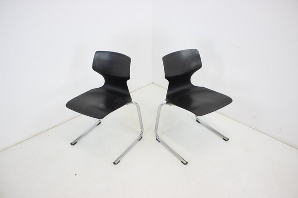 Mid-Century Pagwood Chairs attributed to Flototto for Flötotto, 1980, Set of 2-TZ-1398649