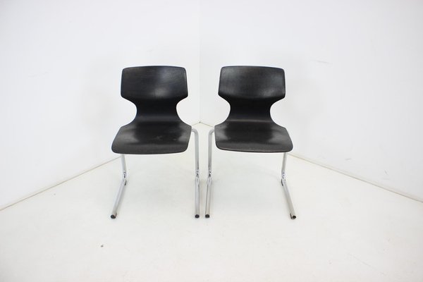 Mid-Century Pagwood Chairs attributed to Flototto for Flötotto, 1980, Set of 2-TZ-1398649