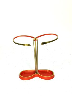 Mid-Century Painted Brass Umbrella Stand, 1960s-UWE-914875