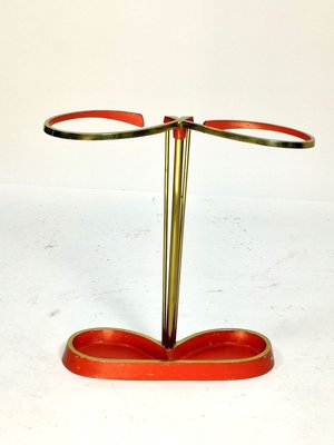 Mid-Century Painted Brass Umbrella Stand, 1960s-UWE-914875