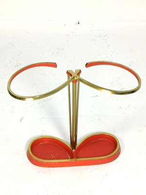 Mid-Century Painted Brass Umbrella Stand, 1960s-UWE-914875