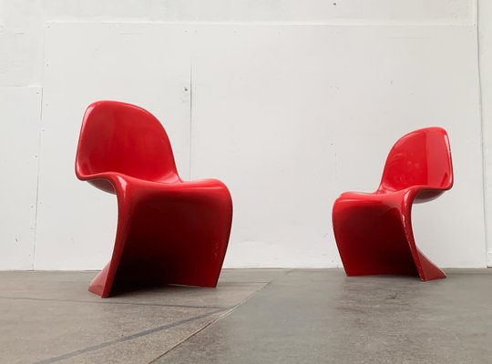 Mid-Century Panton Side Chairs by Verner Panton for Vitra Herman Miller, Set of 2-UAH-1078700