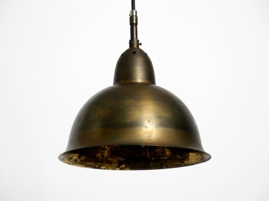 Mid-Century Patinated Brass Church Pendant Lamp-RR-956296