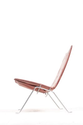 Mid-Century Patinated Leather Model PK22 Lounge Chair by Poul Kjærholm for E. Kold Christensen, 1960s-FK-630506