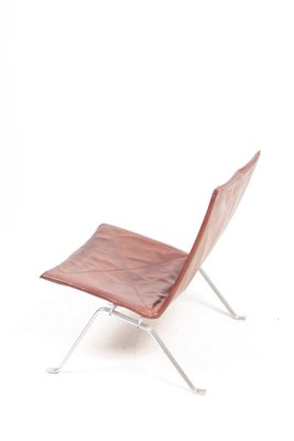 Mid-Century Patinated Leather Model PK22 Lounge Chair by Poul Kjærholm for E. Kold Christensen, 1960s-FK-630506