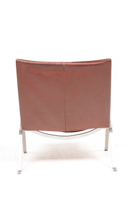 Mid-Century Patinated Leather Model PK22 Lounge Chair by Poul Kjærholm for E. Kold Christensen, 1960s-FK-630506