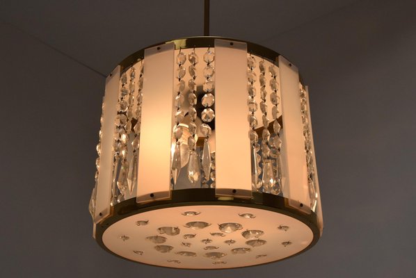 Mid-Century Pendant Lamp from Jablonec Glassworks Novy Bydzov, 1970s-TZ-933423