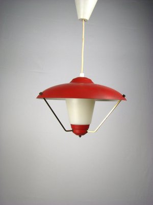 Mid-Century Pendant Lamp in Metal and Plastic, 1950s-SFQ-1792316