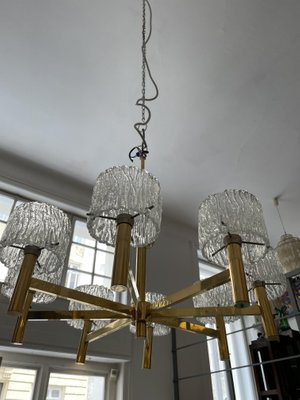 Mid-Century Pendant Lamp with 8 Glass Shades-SEI-963913