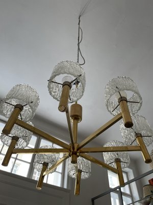 Mid-Century Pendant Lamp with 8 Glass Shades-SEI-963913