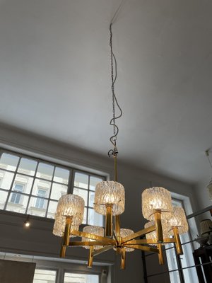 Mid-Century Pendant Lamp with 8 Glass Shades-SEI-963913