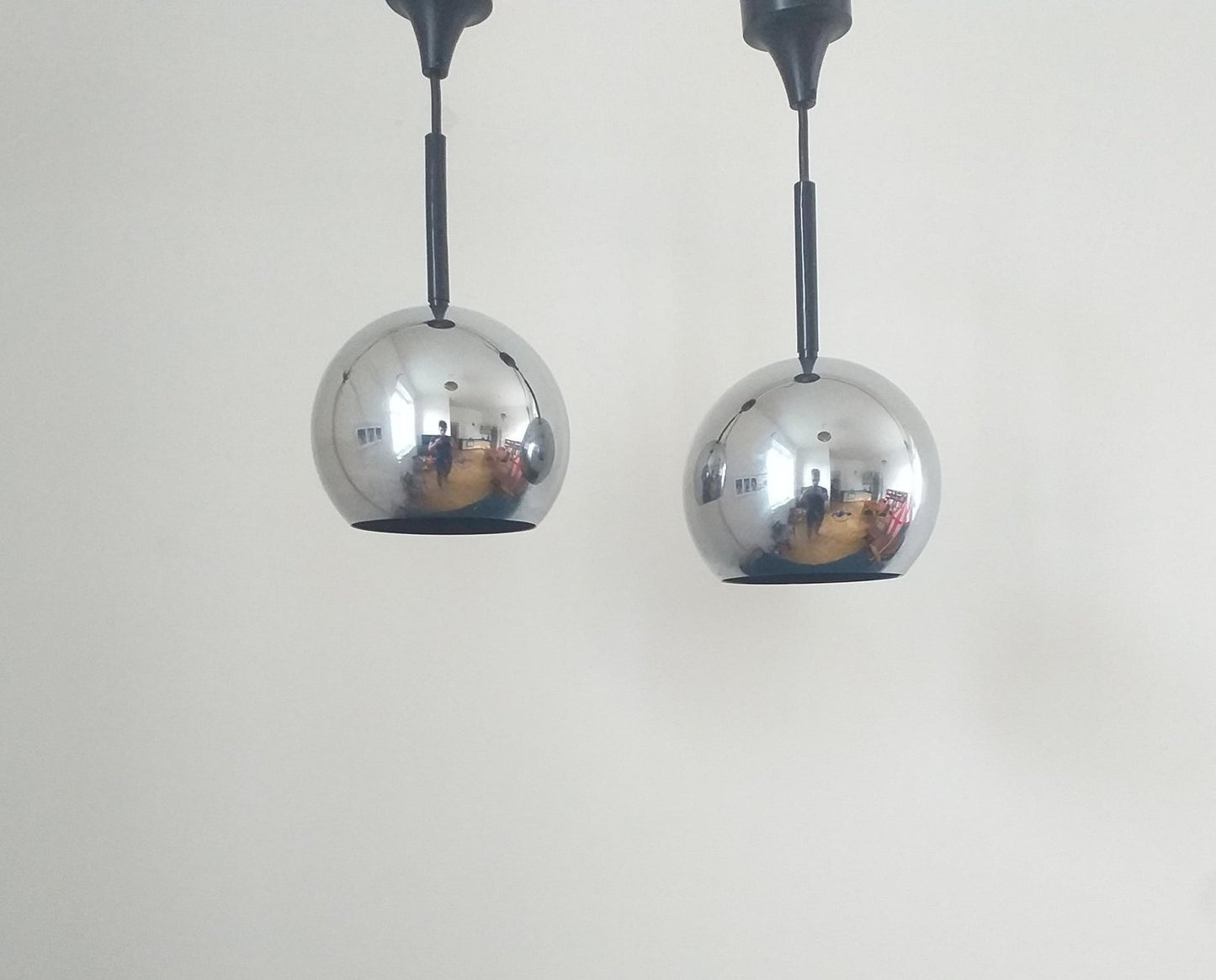 Mid-Century Pendant Lamps by Motoko Ishii for Staff Leuchten, Germany, 1970s, Set of 2