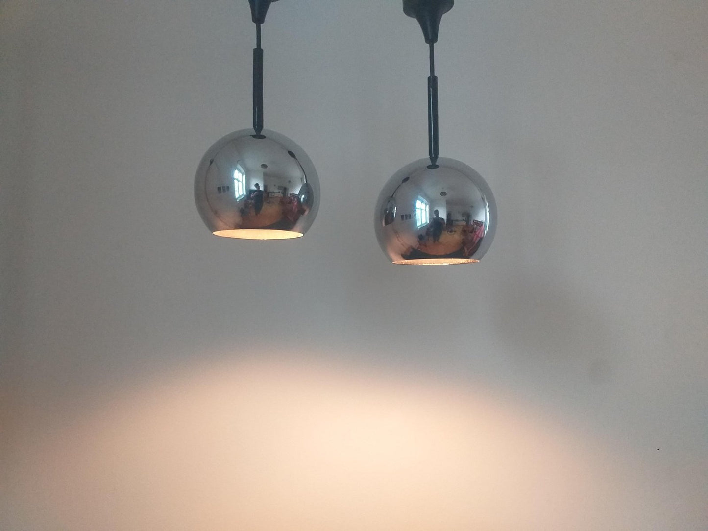 Mid-Century Pendant Lamps by Motoko Ishii for Staff Leuchten, Germany, 1970s, Set of 2