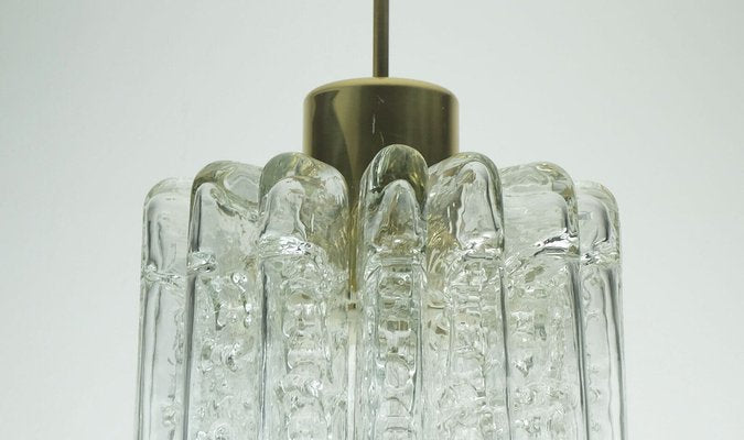 Mid-Century Pendant Light Chandelier with 16 Glass Tubes from Doria Leuchten, 1960s-FH-1787030