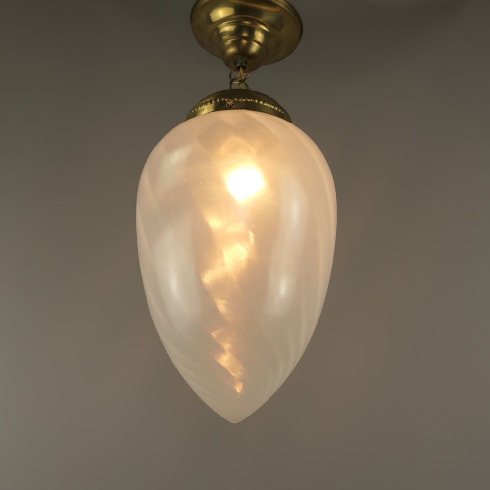 Mid-Century Pendant Light with Drop-Shaped Murano Shade, 1960s