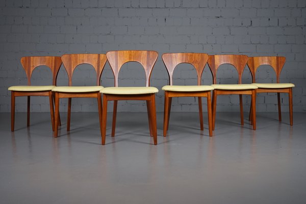 Mid-Century Peter Dining Chairs by Niels Koefoed for Koefoeds Hornslet, 1950s, Set of 6-XNJ-866339