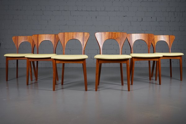 Mid-Century Peter Dining Chairs by Niels Koefoed for Koefoeds Hornslet, 1950s, Set of 6-XNJ-866339