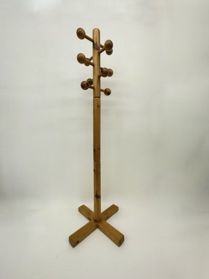 Mid-Century Pine Coat Rack, 1970s-BGP-1719570