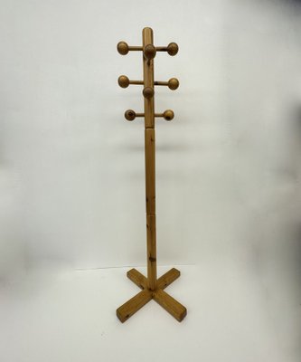 Mid-Century Pine Coat Rack, 1970s-BGP-1719570