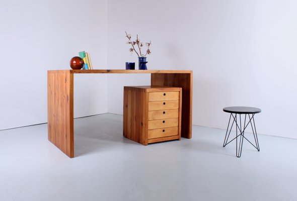 Mid-Century Pine Desk attributed to Ate Van Apeldoorn for Houtwerk Hattem, 1960s-XT-1417461