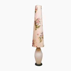 Mid-Century Pink Glass Floor Lamp-BW-1169863