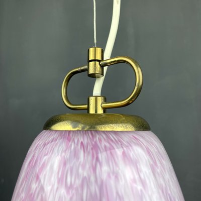 Mid-Century Pink Murano Glass Pendant Lamp by Veluce, Italy, 1970s-WQC-980517