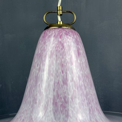 Mid-Century Pink Murano Glass Pendant Lamp by Veluce, Italy, 1970s-WQC-980517