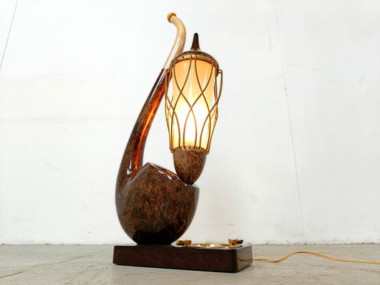 Mid-Century Pipe Table Lamp by Aldo Tura, 1960s-IRH-1738582