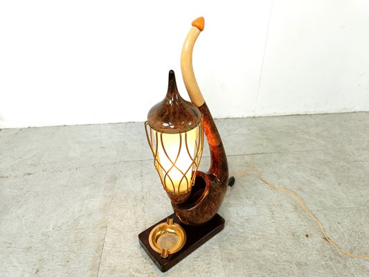 Mid-Century Pipe Table Lamp by Aldo Tura, 1960s-IRH-1738582