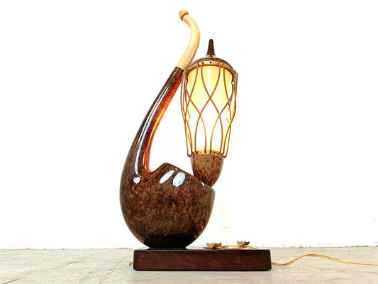 Mid-Century Pipe Table Lamp by Aldo Tura, 1960s-IRH-1738582