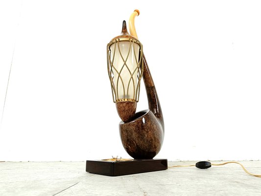 Mid-Century Pipe Table Lamp by Aldo Tura, 1960s-IRH-1738582