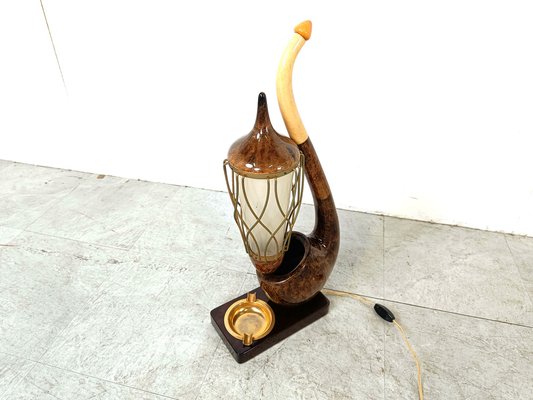 Mid-Century Pipe Table Lamp by Aldo Tura, 1960s-IRH-1738582