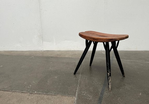 Mid-Century Pirkka Stool by Ilmari Tapiovaara for Laukaan Puu-UAH-1736382