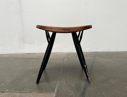 Mid-Century Pirkka Stool by Ilmari Tapiovaara for Laukaan Puu-UAH-1736382