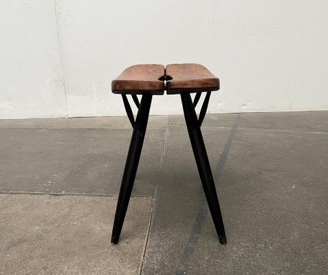 Mid-Century Pirkka Stool by Ilmari Tapiovaara for Laukaan Puu-UAH-1736382