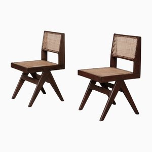 Mid-Century PJ-SI-25-A Model Chair by Pierre Jeanneret, Set of 2-JRP-1153334